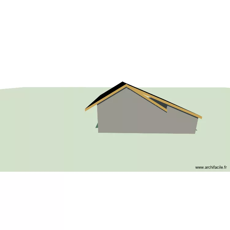 Maison. Plan de 2 Pièces et 58 m² Maison. Plan de 2 Pièces et 58 m²