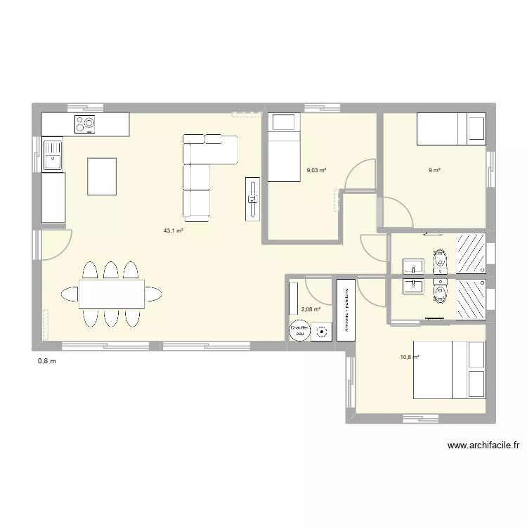 Plan maison. Plan de 7 et 80 m² Plan maison. Plan de 7 et 80 m²