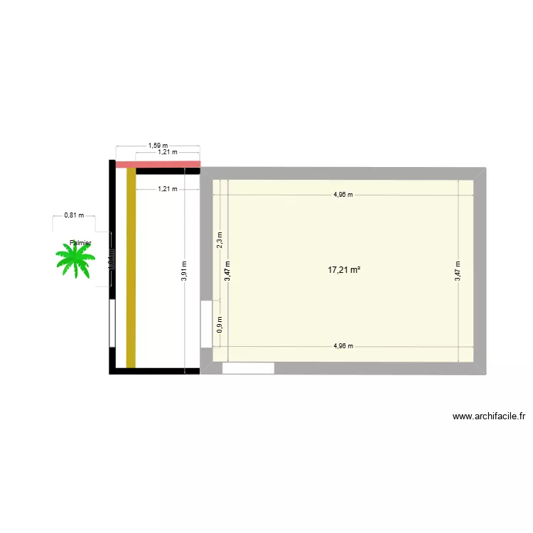 Garage extention. Plan de 