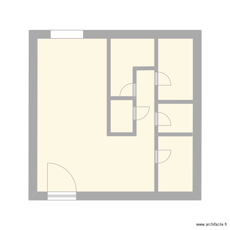 SEMEDO. Plan de 2 pièces et 21 m2