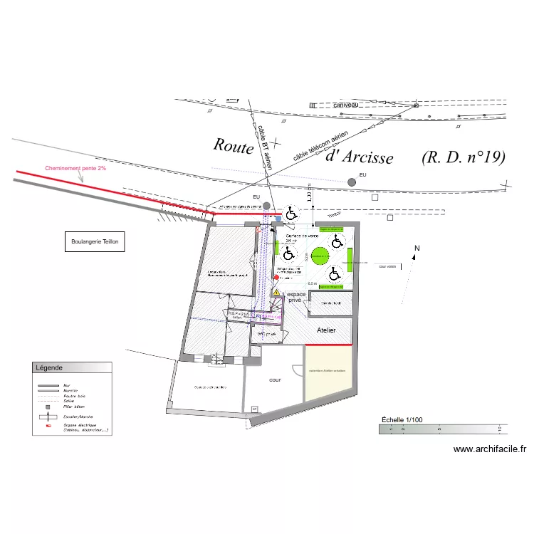 Plan accessibilit&eacute; 2. Plan de 