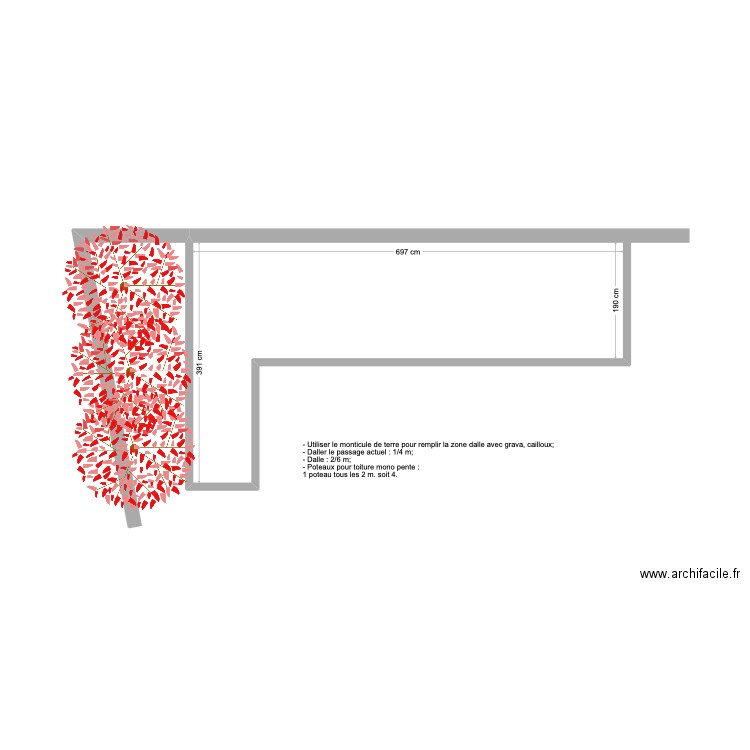 Local poubelles. Plan de 0 pièce et 0 m2
