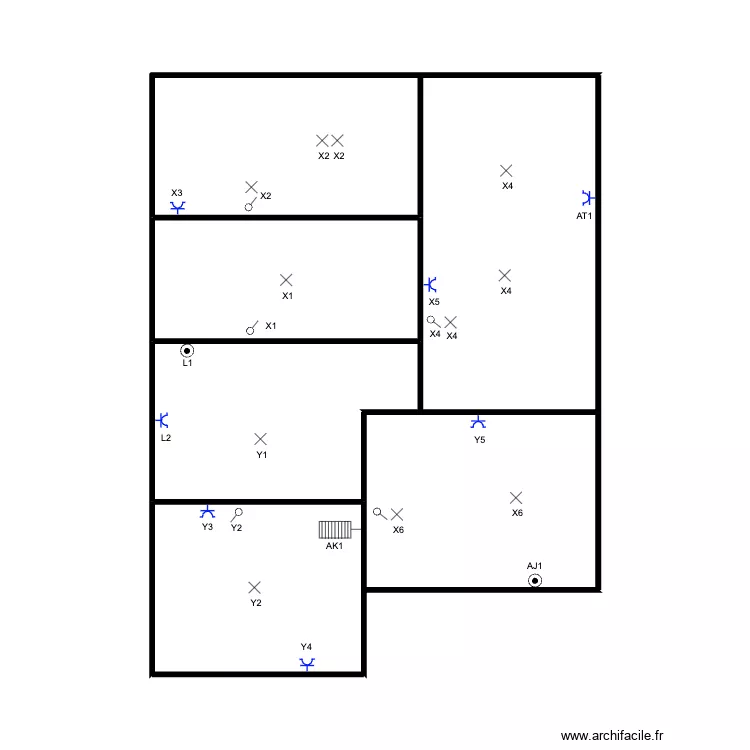 Caves orée OK. Plan de 6 Pièces et 42 m² Caves orée OK. Plan de 6 Pièces et 42 m²