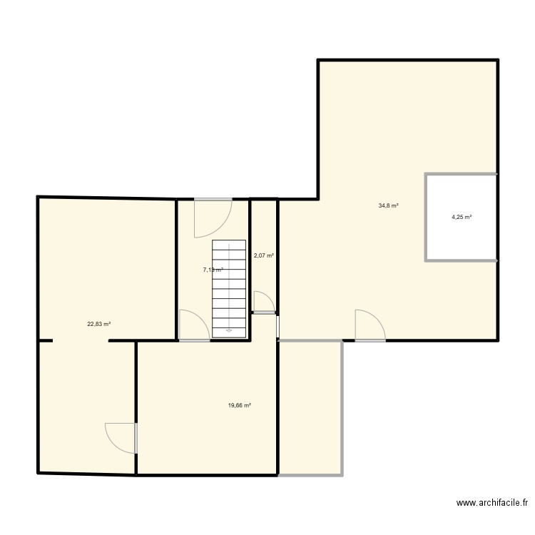 Vanesse. Plan de 11 pièces et 138 m2