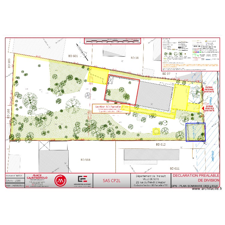 SETE Permis de Démolir OK. Plan de 0 pièce et 0 m2