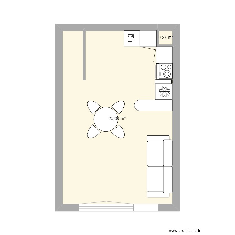 cuisine dax kévin. Plan de 0 pièce et 0 m2
