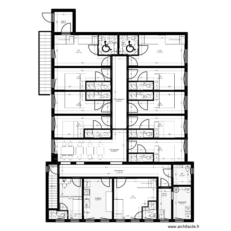 91 BRET 5 Lim Projet V2 single. Plan de 35  et 230 m²