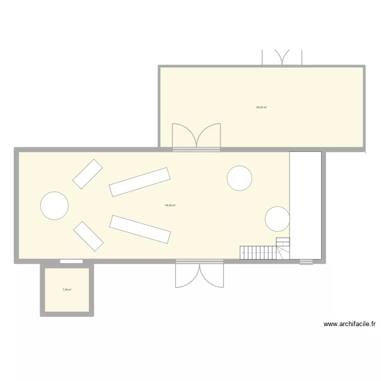 mariage. Plan de 5  et 426 m²