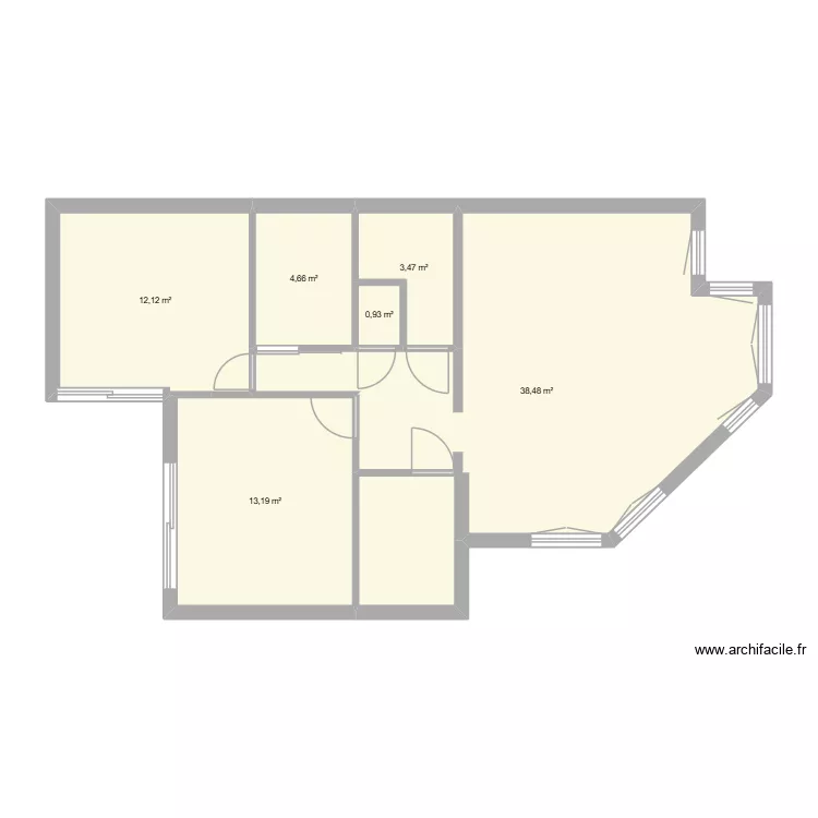 barkenlaan. Plan de 6 Pièces et 73 m²
