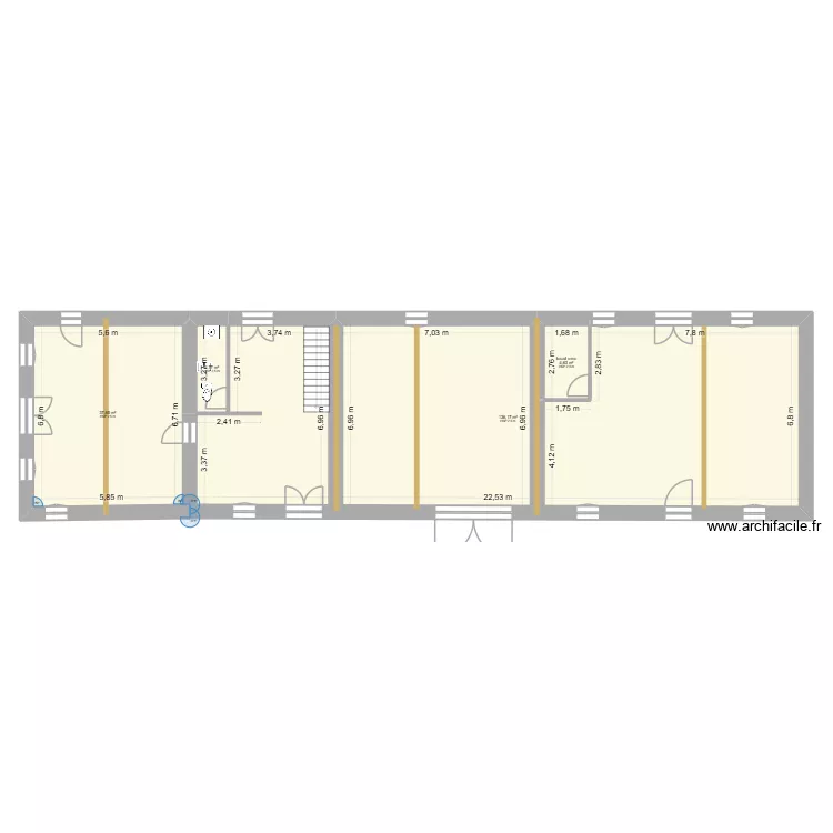 rdc. Plan de 4  et 182 m²