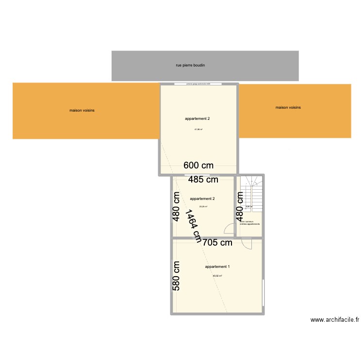 etage. Plan de 0 pièce et 0 m2