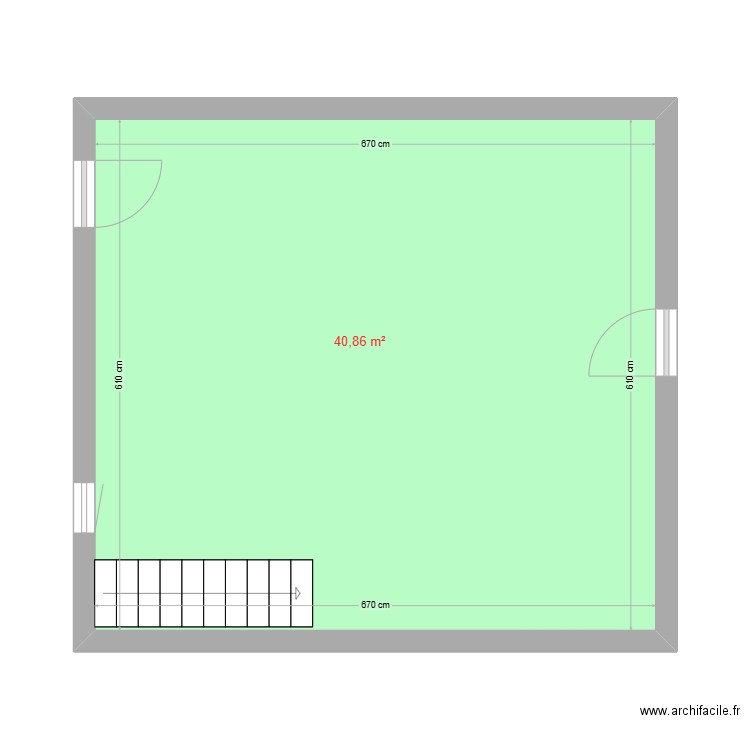 Plan RDC Besson. Plan de 0 pièce et 0 m2