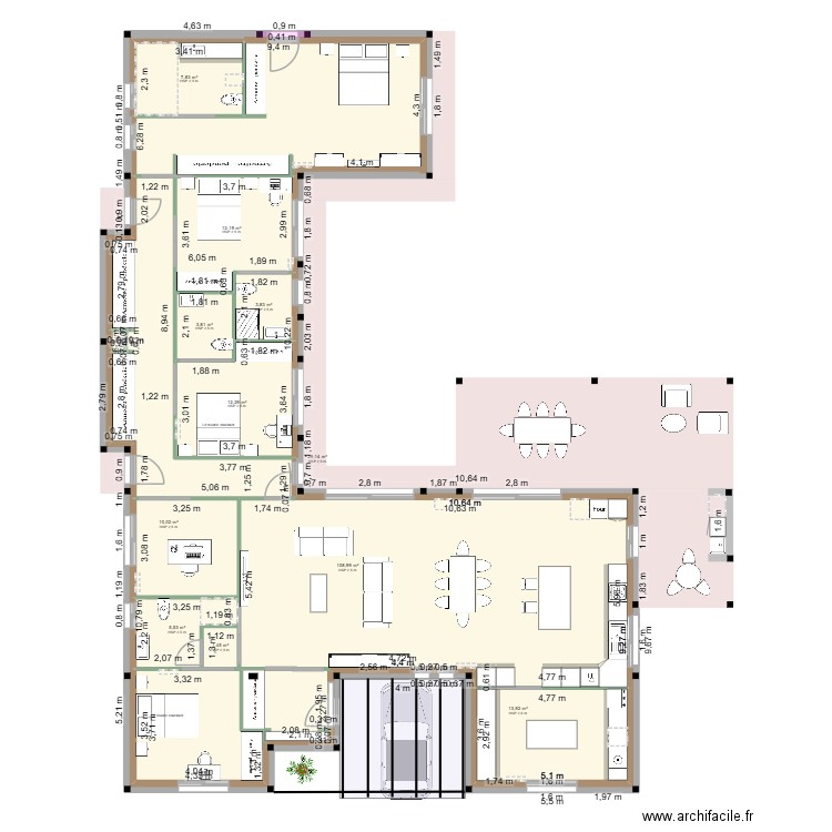 Planta r/c 1. Plan de 12 pièces et 409 m2