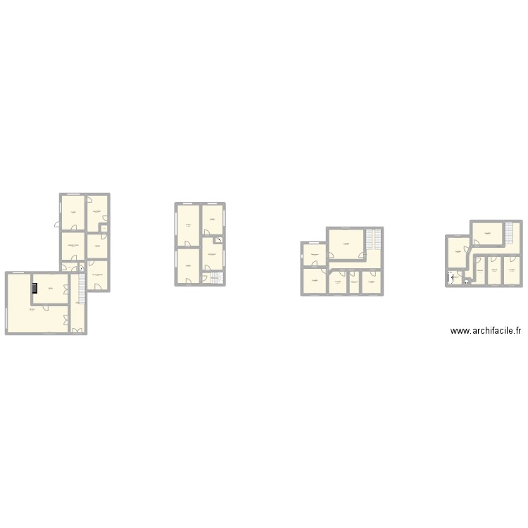 DESTREE. Plan de 32 pièces et 454 m2