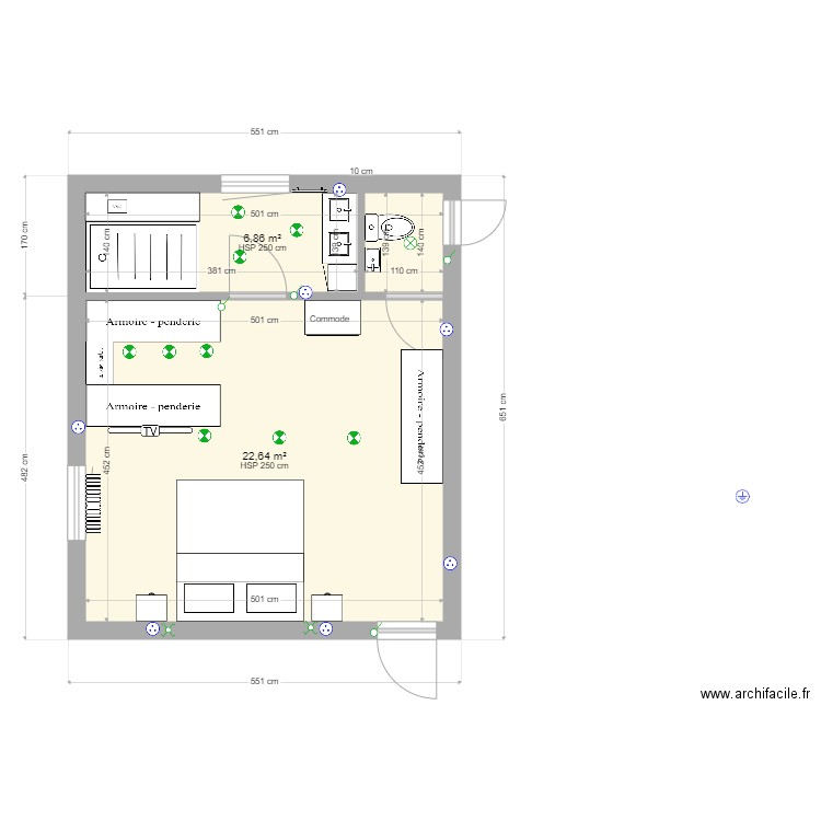 suite parentale 3. Plan de 0 pièce et 0 m2