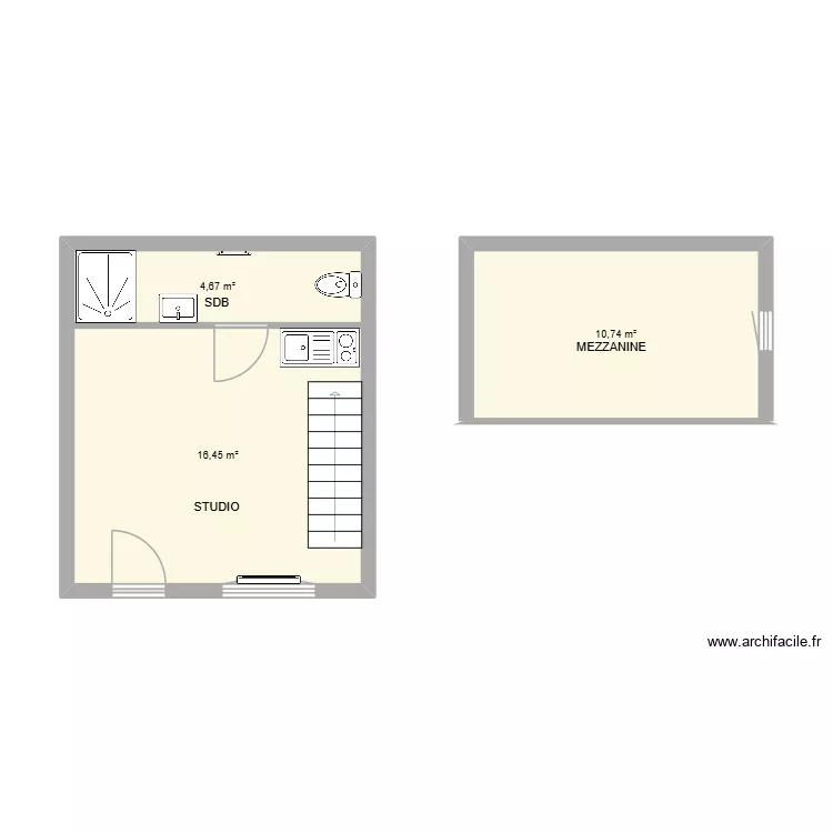 PELISSARD 8235. Plan de 3 et 32 m² PELISSARD 8235. Plan de 3 et 32 m²