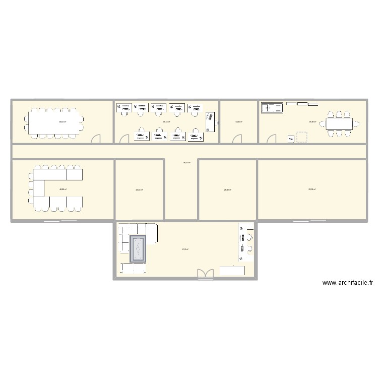 odk. Plan de 10 pièces et 392 m2