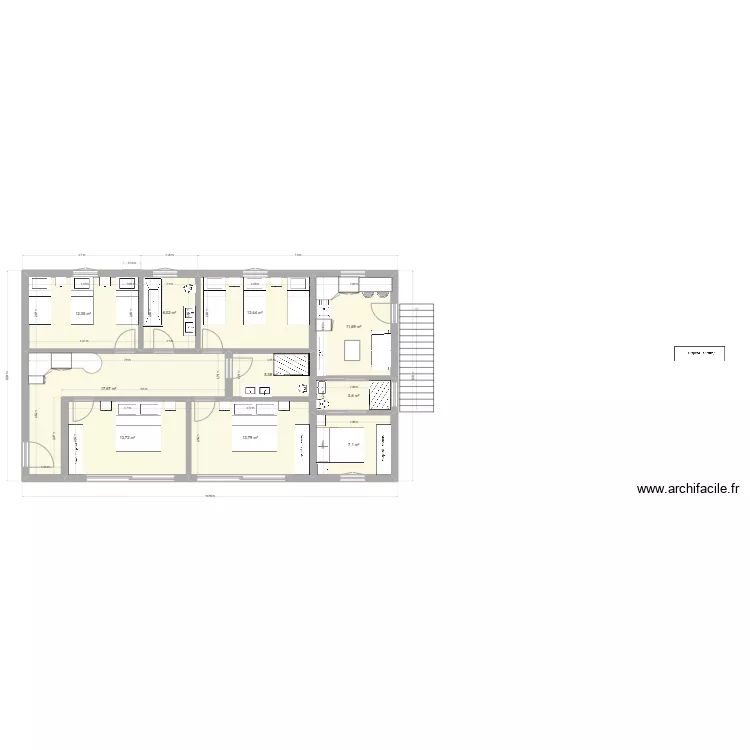 Etage Garage. Plan de 