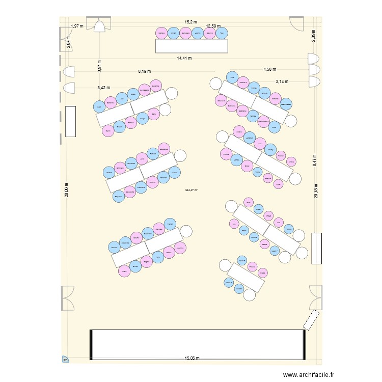 Mariage 12 juillet 2025. Plan de 1 pièce et 304 m2