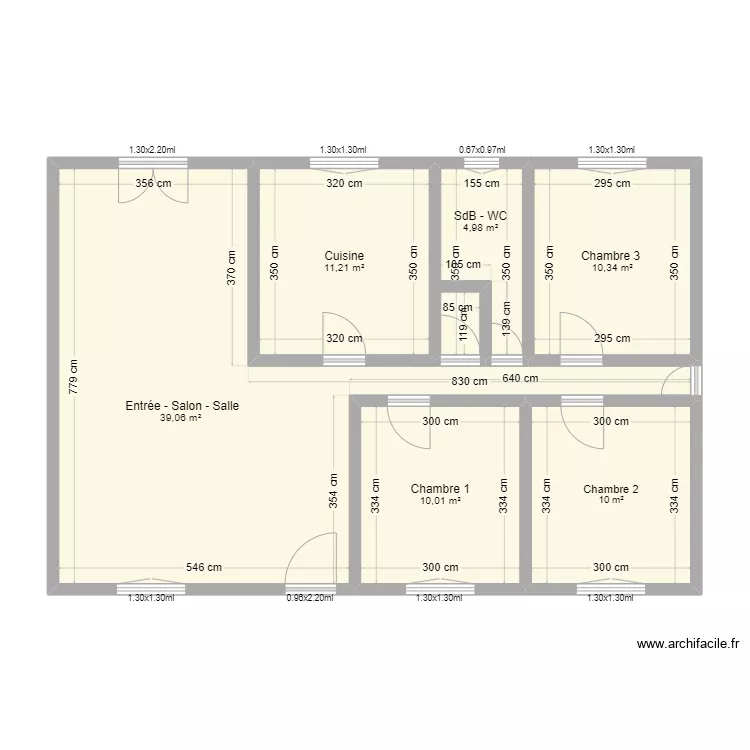 Heutte - Beuzeville. Plan de 