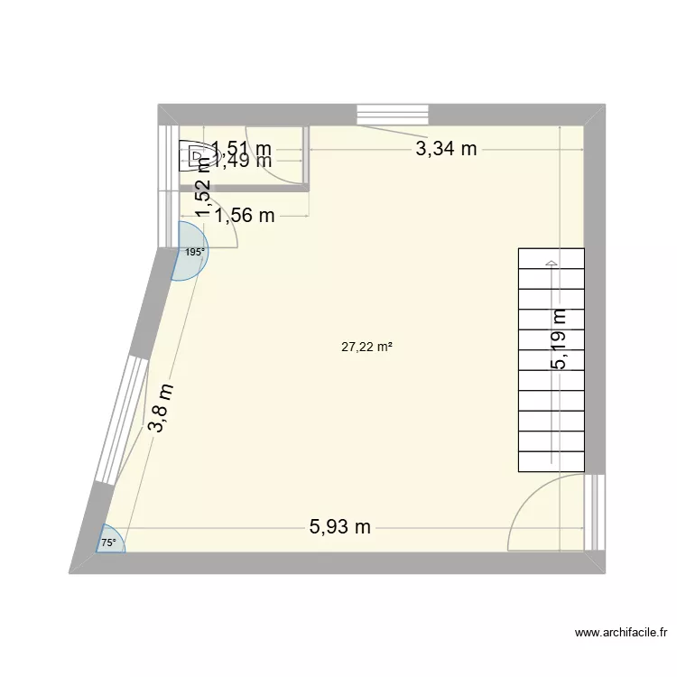 M FOURNIER. Plan de 5 Pièces et 37 m² M FOURNIER. Plan de 5 Pièces et 37 m²
