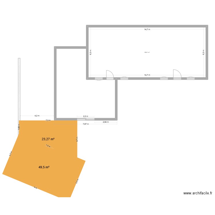 carport5. Plan de 1 pièce et 93 m2