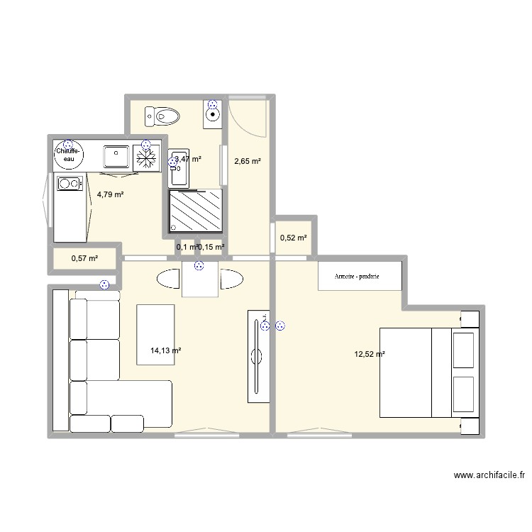 12 AV DES HIRONDELLES v2 élec. Plan de 9 pièces et 39 m2