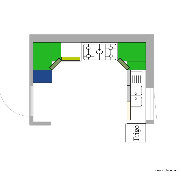 Cuisine. Plan de 0 pièce et 0 m2
