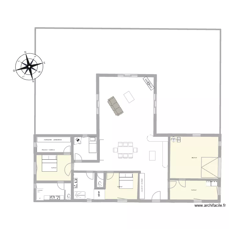 St Prim 2. Plan de 4  et 68 m²