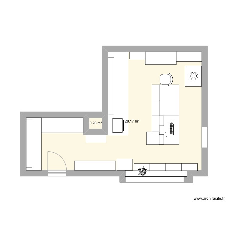 Boutique. Plan de 0 pièce et 0 m2
