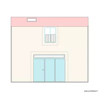 Façade une fenêtre avec garde corps