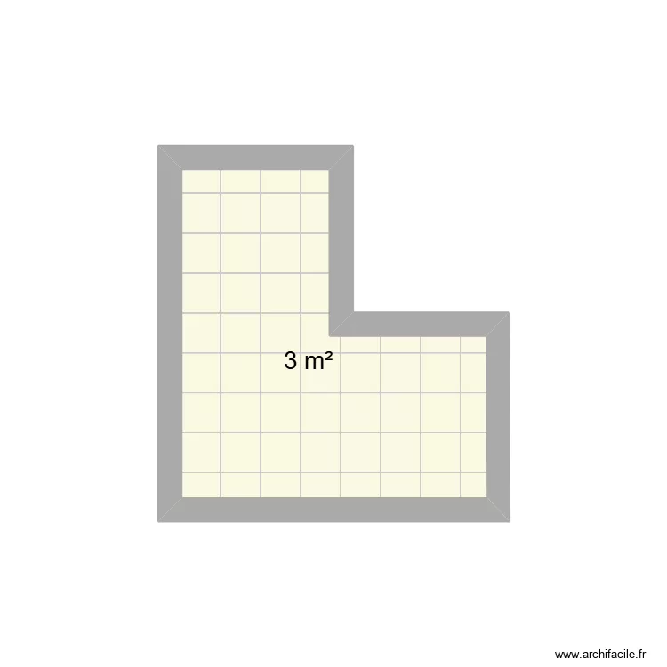 sanitaire bormettes. Plan de 1  et 3 m²