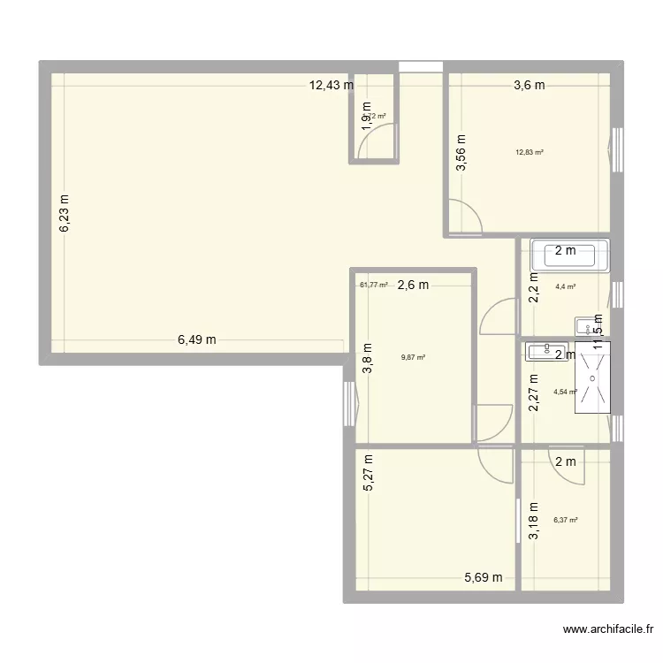 Trecobois. Plan de 7 et 147 m² Trecobois. Plan de 7 et 147 m²