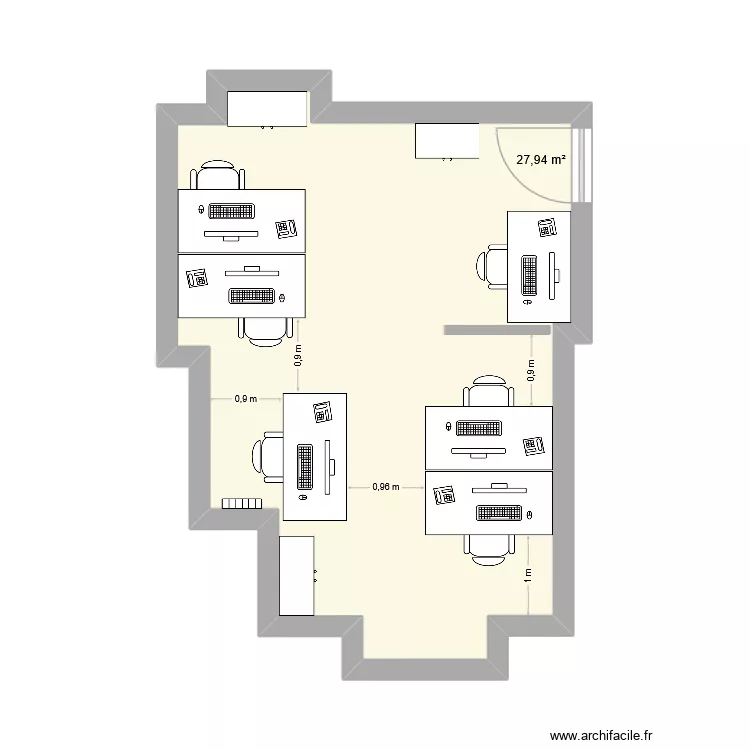 bureau MNM. Plan de bureau MNM. Plan de