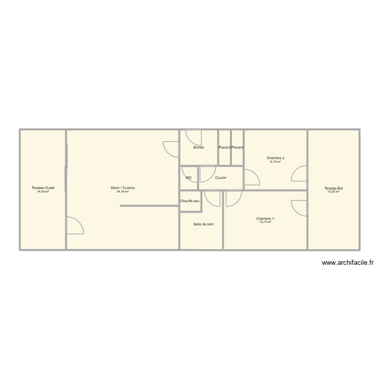 Appart. Plan de 0 pièce et 0 m2