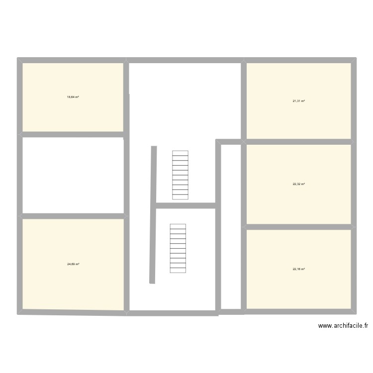 ETAGE 3 DE LA MAISON. Plan de 5 pièces et 109 m2