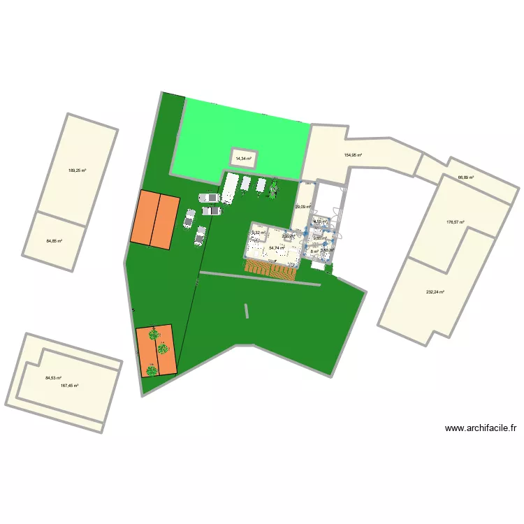 terrain l'etoile 2. Plan de 