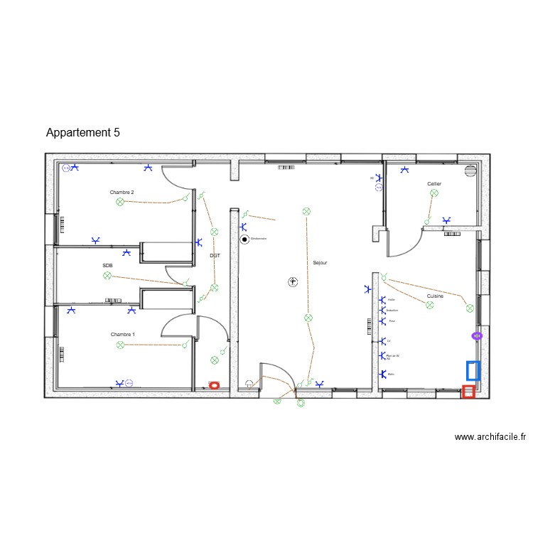 JANIN / BARBUT - Appartement 5. Plan de 0 pièce et 0 m2