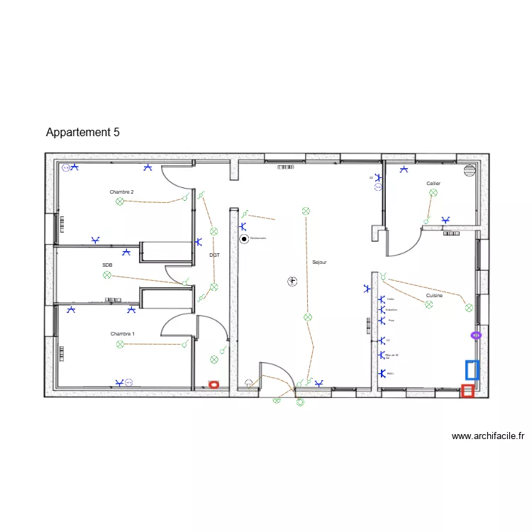 JANIN / BARBUT - Appartement 5. Plan de 