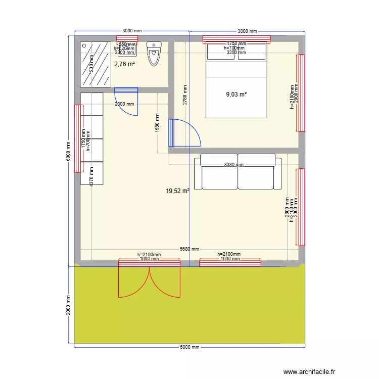 36 стан. Plan de 