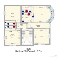 IMM CLUSES : RDC + APPT STUDIO (T2) - CH.1 - CH.2