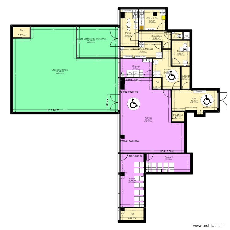 92R9D projet rectif Plan PMI jordan.. Plan de 20 pièces et 278 m2