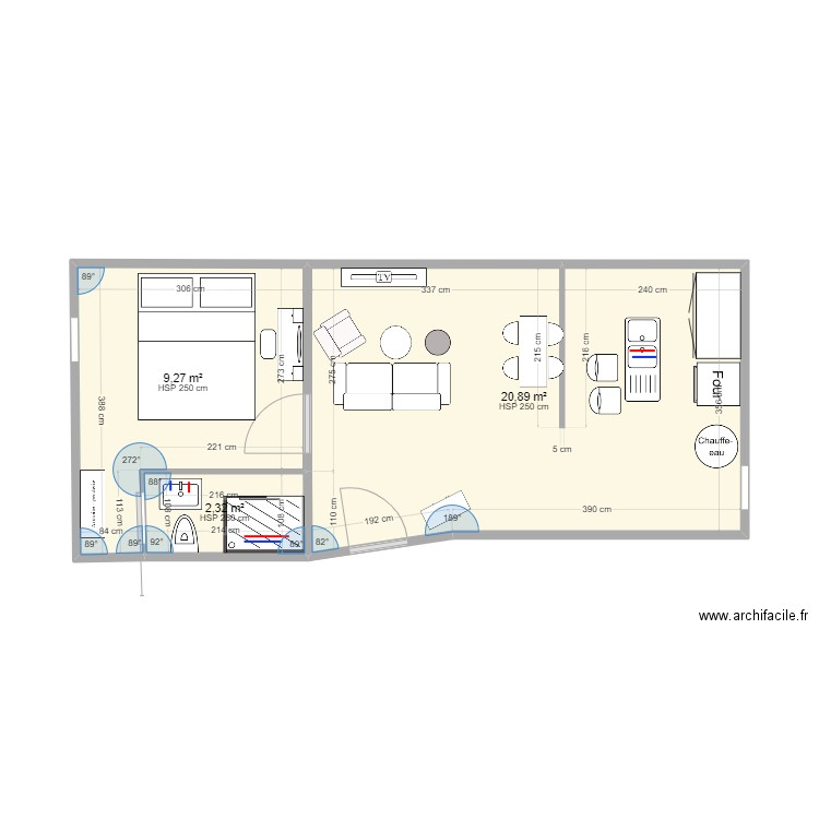 Projet Neria Plomberie. Plan de 0 pièce et 0 m2
