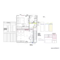 DEF Remise:  chambre 2 pers coté quai + bureau/salon coté cour variante 2 + SDB