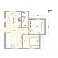 Pallier plan B 48 m2