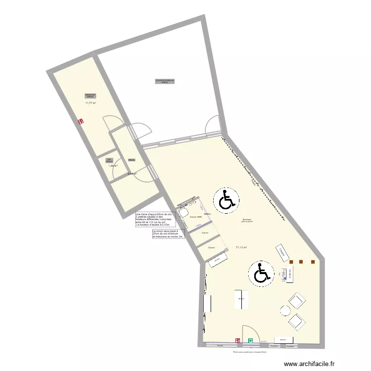 LE COIN DES FILLES. Plan de 4 et 91 m² LE COIN DES FILLES. Plan de 4 et 91 m²