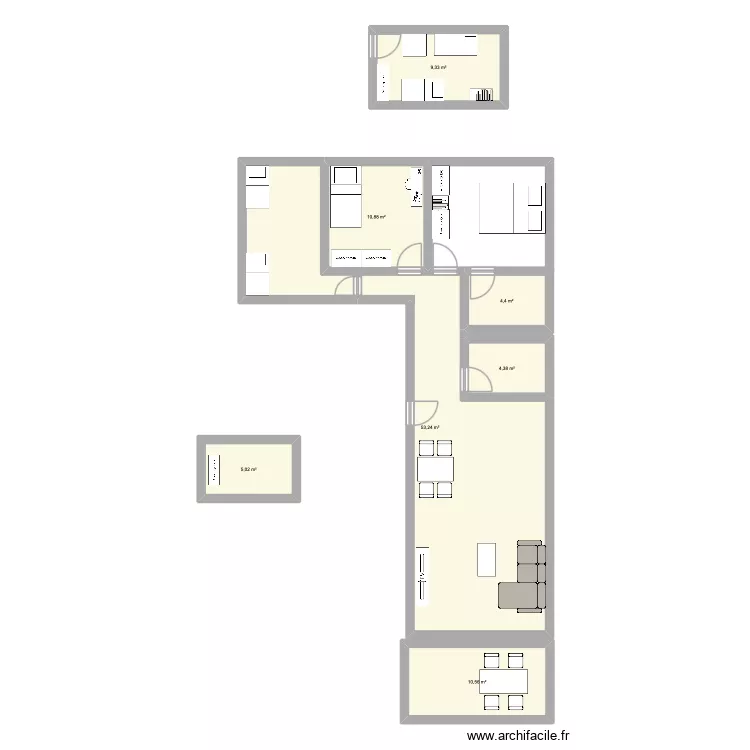 chalet st denis. Plan de 7 et 98 m² chalet st denis. Plan de 7 et 98 m²