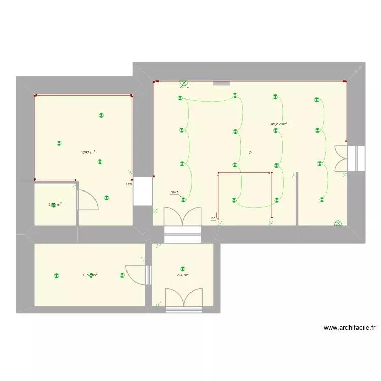 5 SENS. Plan de 5 Pièces et 85 m²