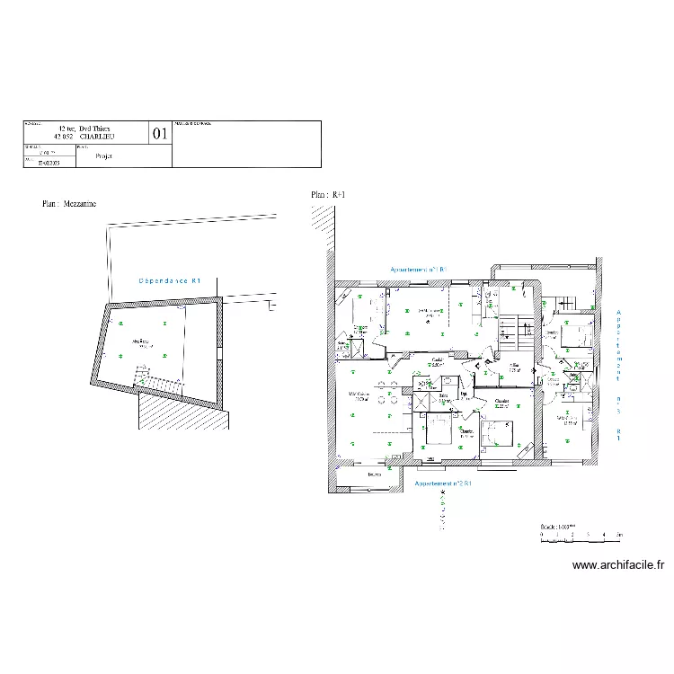 plan implantation R1. Plan de 