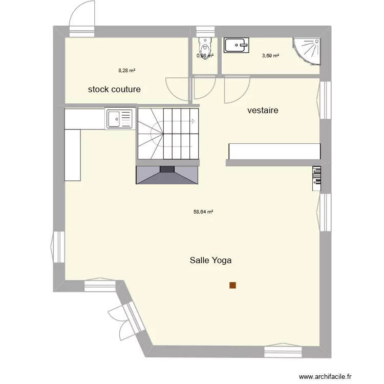 BASE RDC ESSAIS. Plan de 4 et 72 m² BASE RDC ESSAIS. Plan de 4 et 72 m²